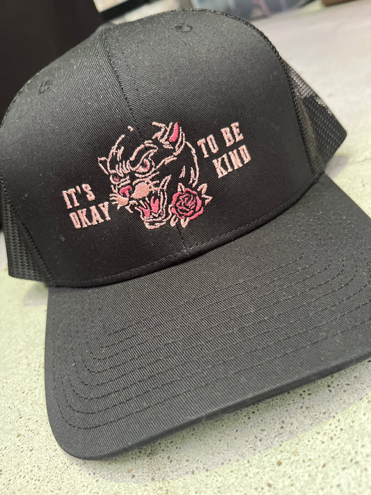 It's okay to be kind trucker cap
