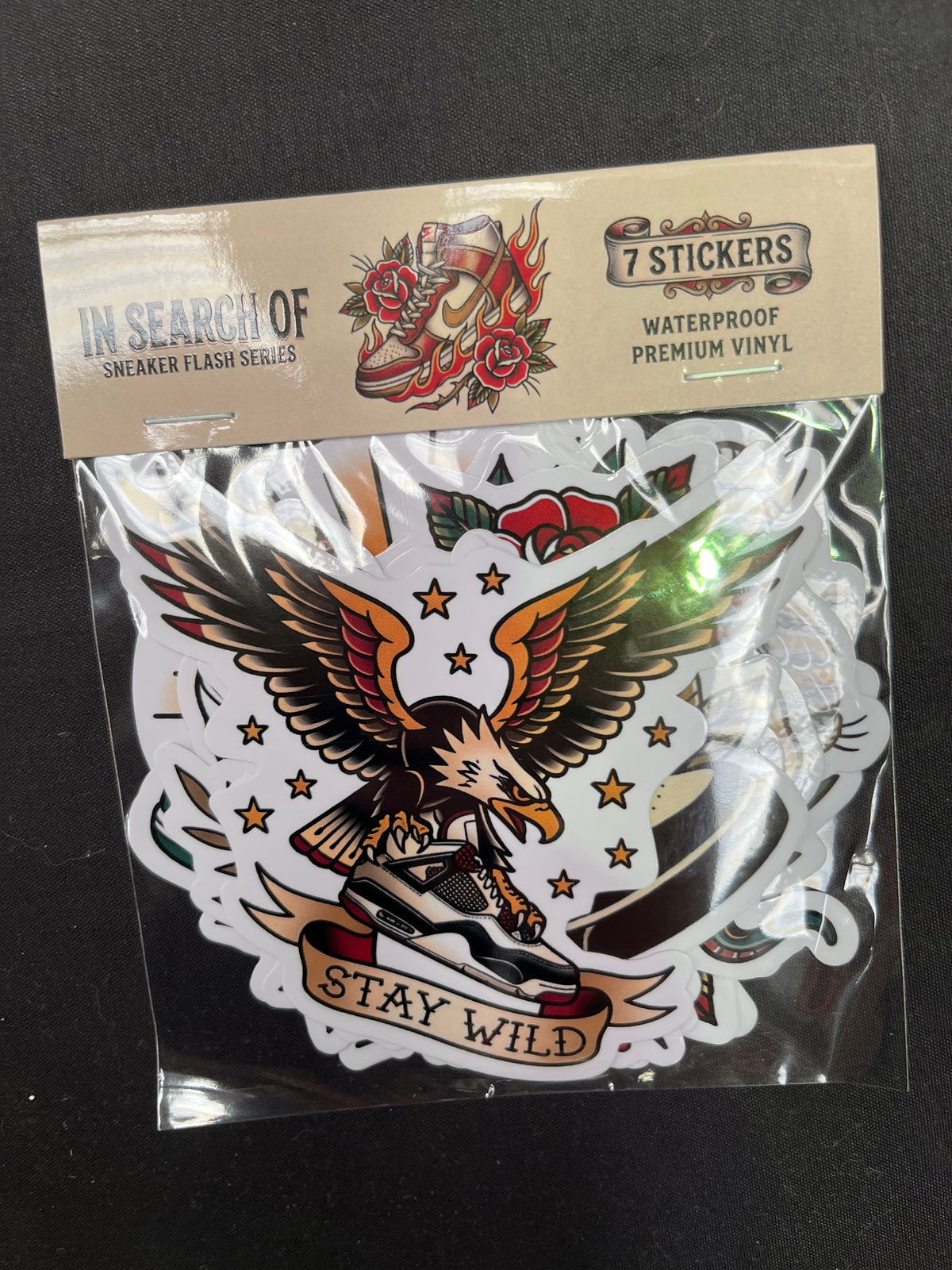 Sneaker flash sticker set