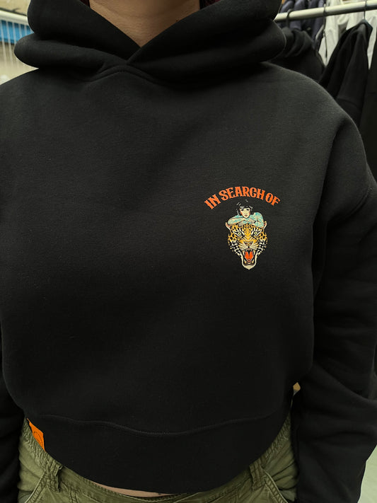 Rise above crop hoodie