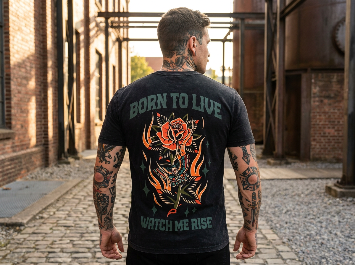 Born To Live / Watch Me Rise Tee